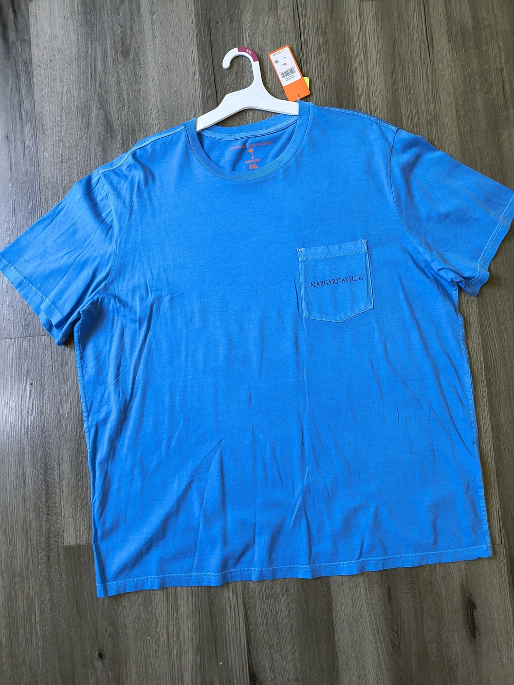 Margaritaville Men's Blue Pocket T‑Shirt